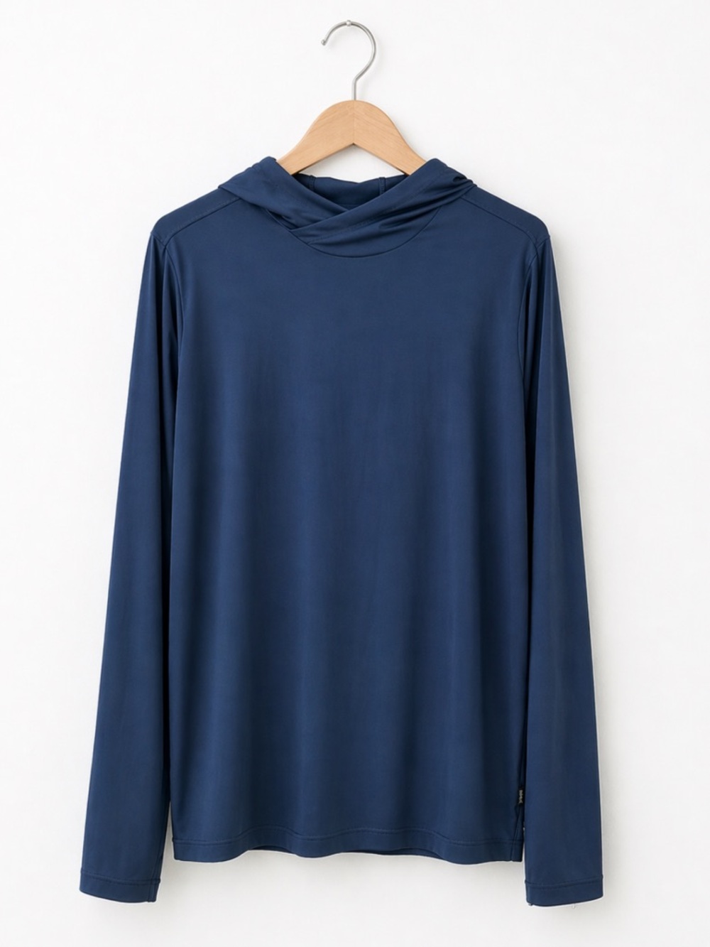 REI Men’s Medium Blue Lightweight Hooded Long Sleeve Shirt
